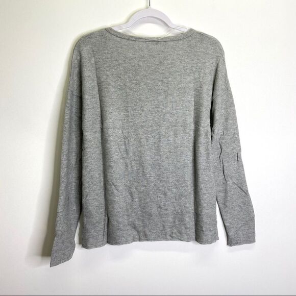 Caslon Grey Brushed Soft Knit Long Sleeve Top XS NEW - Picture 8 of 11